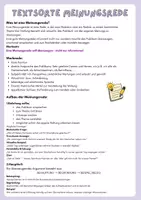 Vorschau - Präsentationen/Tafelbilder - Merkblatt Meinungsrede (1) - Seite 1