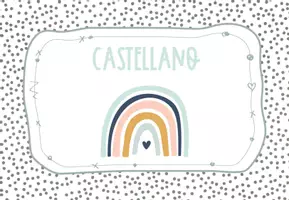 Vista previa - Decoración del aula - MESES DEL AÑO / MONTHS - Posters colección Rainbow & Dots - página 1