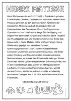 Vorschau - Arbeitsblätter - Namen Scherenschnitte nach Matisse - Kunst zum Schulstart - Seite 3
