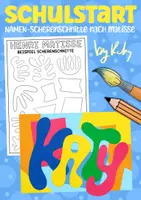 Vorschau - Arbeitsblätter - Namen Scherenschnitte nach Matisse - Kunst zum Schulstart - Deckblatt
