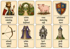 Vorschau - Spiele - Beschreiben-Kartenspiel zum Wortartenschloss - Seite 2