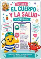 Vista previa - Unidades / Secuencias / Situaciones de Aprendizaje - EL CUERPO Y LA SALUD 1.º PRIMARIA Tema + juego + evaluación - Portada