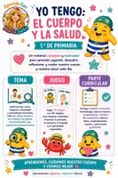 Vista previa - Unidades / Secuencias / Situaciones de Aprendizaje - EL CUERPO Y LA SALUD 1.º PRIMARIA Tema + juego + evaluación - página 1