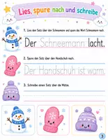 Vorschau - Arbeitsblätter - Lesen, Nachspuren & Schreiben – Einfache Sätze | Vorschule, 1. & 2. Klasse | Frühling. - Seite 2