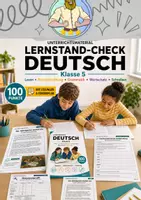 Vorschau - Arbeitsblätter - Lernstand Deutsch | Klasse 5 - Deckblatt