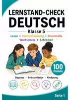 Vorschau - Arbeitsblätter - Lernstand Deutsch | Klasse 5 - Seite 1