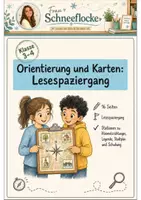 Vorschau - Arbeitsblätter - Orientierung und Karten Klasse 3 -4 Lesespaziergang - Deckblatt