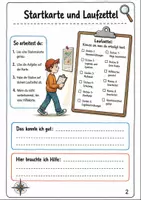 Vorschau - Arbeitsblätter - Orientierung und Karten Klasse 3 -4 Lesespaziergang - Seite 1