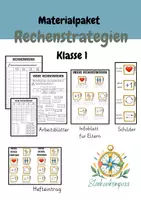 Vorschau - Arbeitsblätter - Materialpaket - Rechenstrategien 1. Klasse - Deckblatt