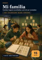 Vorschau - Spiele - Mi familia – Spanisch im 1. Lernjahr: Familie vorstellen mit ser, Lernwerkstatt & Rätselkartei zur Stammbaum-Logik - Deckblatt