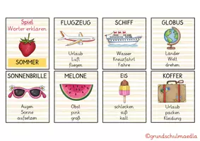 Vorschau - Bildkarten - SPIEL "WÖRTER ERKLÄREN": Sommer-Edition - Seite 2