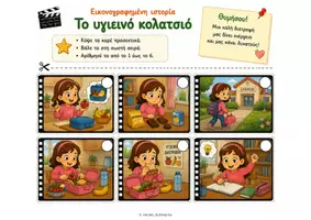 Προεπισκόπηση - Φύλλα εργασίας - 10 Εικονοϊστορίες Δημιουργικής Γραφής | Χρονική Ακολουθία & Παραγωγή Λόγου. - Σελίδα 3