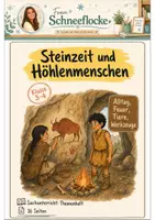 Vorschau - Arbeitsblätter - Steinzeit und Höhlenmenschen Klasse 3 -4 Alltag und Entwicklung - Deckblatt