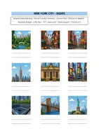 Vorschau - Arbeitsblätter - SIGHTS NEW YORK CITY Matching Exercise - More 4 Unit 3 Big Apple - Seite 1