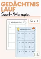 Vorschau - Spiele - Gedächtnislauf - Lauf- & Merkspiel - Deckblatt