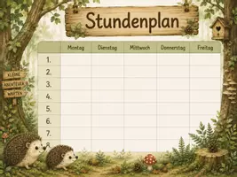 Vorschau - Anderer Materialtyp - Stundenplan Igelklasse | Vorlage - Seite 3