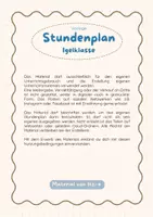 Vorschau - Anderer Materialtyp - Stundenplan Igelklasse | Vorlage - Seite 1