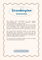 Vorschau - Anderer Materialtyp - Stundenplan Eulenklasse | Vorlage - Seite 1