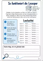 Vorschau - Arbeitsblätter - Wahlen und Demokratie Klasse 3 -4 Klassensprecherwahl Lesespur - Seite 1