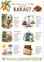 Vorschau - Arbeitsblätter - Lernposter + Arbeitsblätter zum Thema "Welche Probleme gibt es auf der Welt rund um den Kakao?" + Lösung & MP3 + Mindmap + Infografik - Deckblatt