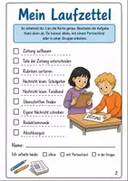 Vorschau - Arbeitsblätter - Zeitung entdecken Klasse 3 -4 Lesen und Schreiben üben - Seite 1