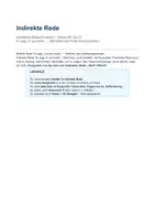 Vorschau - Unterrichtsreihen - Indirekte Rede – Berichten wie die Profis mit Konjunktiv - Deckblatt