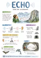 Vorschau - Arbeitsblätter - Lernposter + AB mit Fragen zum Thema "Echo" + Lösungsblatt + Infografik - Deckblatt