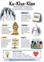 Vorschau - Arbeitsblätter - Lernposter + Arbeitsblatt "Ku-Klux-Klan" + Onlineübung & MP3 + Mindmap + Infografik - Deckblatt