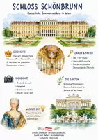 Vorschau - Arbeitsblätter - Lernplakat + Arbeitsblätter zum Thema "Schloss Schönbrunn" + Lösung & MP3 + Mindmap + Infografik - Deckblatt