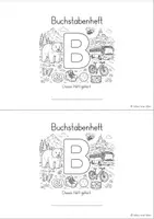 Vorschau - Arbeitsblätter - Buchstabenheft zum Buchstaben B - Seite 1