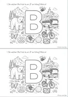 Vorschau - Arbeitsblätter - Buchstabenheft zum Buchstaben B - Seite 2