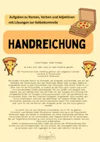 Vorschau - Arbeitsblätter - Pizzakarton Deutsch Wortarten Klasse 5/6 - Seite 2