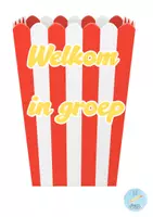 Voorbeeld - Deur klaslokaal - popcorn welkom - Pagina 1