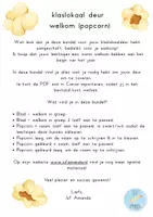 Voorbeeld - Deur klaslokaal - popcorn welkom - Pagina 3