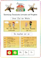 Vorschau - Anderer Materialtyp - Sozialziele & Lernziele / Reflexion: Sammlung (Classroom Management) - Fächerübergreifend - Kl. 3/4 - Deckblatt