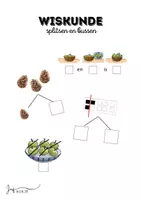 Voorbeeld - Splitsen, optellen en aftrekken 1e leerjaar - Voorblad