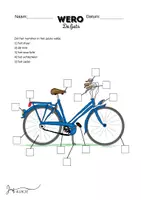 Voorbeeld - De fiets onderdelen herkennen 1e leerjaar - Voorblad