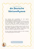 Vorschau - Stundenentwürfe - Nationalhymne Deutschland | 2. komplette Stunde mit Arbeitsblatt, Bild- & Wortkarten - Seite 1
