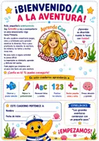 Vista previa - Unidades / Secuencias / Situaciones de Aprendizaje - Cuaderno de Transición a Primaria con Estrellín | 50 fichas + bonus + pegatinas + diploma - página 1