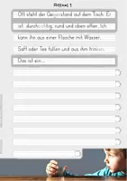 Vorschau - Unterrichtsreihen - Alltagsgegenstände-Rätsel, Abschreibübung in 5 Druckschrift Versionen - Seite 3