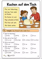 Vorschau - Arbeitsblätter - Lesen Klasse 1 Geburtstag Erstlesen - Seite 1