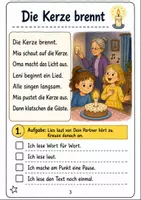 Vorschau - Arbeitsblätter - Lesen Klasse 1 Geburtstag Erstlesen - Seite 2