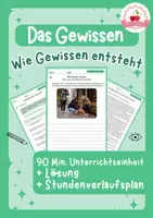 Vorschau - Stundenentwürfe - Wie Gewissen entsteht | Ethik Klasse 7–9 - Deckblatt