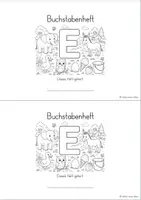 Vorschau - Arbeitsblätter - Buchstabenheft zum Buchstaben E - Seite 1