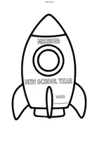 Vorschau - Arbeitsblätter - Back To School: Rocket Craftivity (Schulstart Englisch) - Seite 3