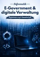 Vorschau - Arbeitsblätter - E-Government – Digitale Verwaltung, Online-Dienste und Staat im digitalen Zeitalter - Deckblatt