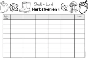 Vorschau - Arbeitsblätter - Stadt- Land- Fluss Herbstferienedition - Seite 3