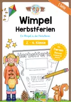 Vorschau - Mal- und Bastelvorlagen - Wimpel / Wimpelkette zu den Herbstferien - Deckblatt
