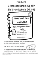 Vorschau - Unterrichtsreihen - Operatoren Trainingsheft für die Grundschule Kl 3-4 - Deckblatt