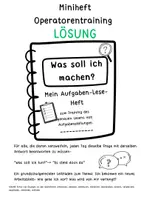 Vorschau - Arbeitsblätter - Materialpaket Operatorentrainingsheft Kl 4-6 und Lösungsheft - Deckblatt